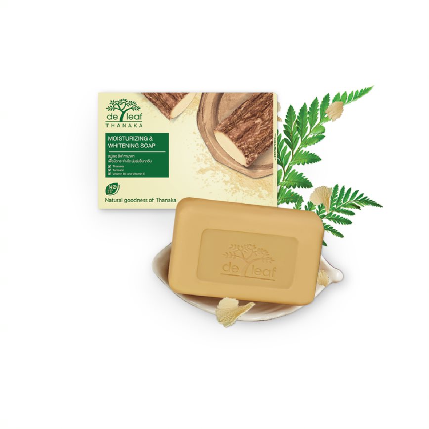 De Leaf Thanaka Moisturizing & Whitening Soap