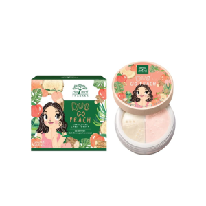 De Leaf Thanaka Duo Go Peach Translucent Oil Control Makeup Loose Powder